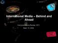 International Media Behind and Ahead PowerPoint PPT Presentation