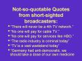 Notsoquotable Quotes from shortsighted broadcasters: PowerPoint PPT Presentation
