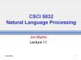 CSCI 5832 Natural Language Processing PowerPoint PPT Presentation