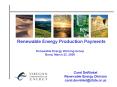 Renewable Energy Production Payments PowerPoint PPT Presentation
