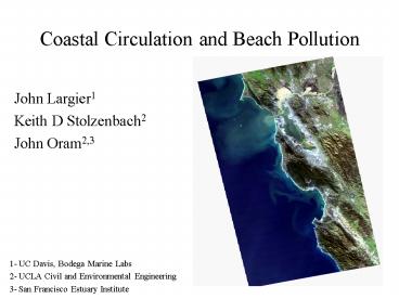 Coastal Circulation and Beach Pollution