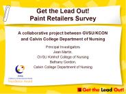 Get the Lead Out Paint Retailers Survey