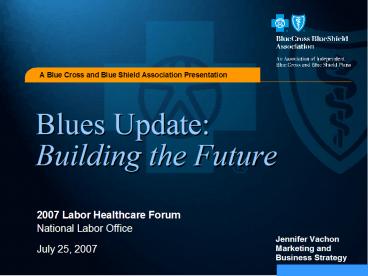 Blues Update: Building the Future