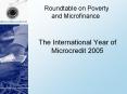 The International Year of Microcredit 2005 PowerPoint PPT Presentation