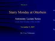 Starry Monday at Otterbein