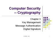 Computer Security -- Cryptography