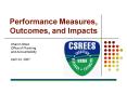 Performance Measures, Outcomes, and Impacts PowerPoint PPT Presentation