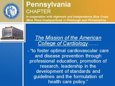 The Mission of the American College of Cardiology