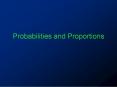 Probabilities and Proportions PowerPoint PPT Presentation