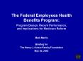 The Federal Employees Health Benefits Program: Program Design, Recent Performance, and Implications PowerPoint PPT Presentation