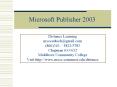 Microsoft Publisher 2003 PowerPoint PPT Presentation