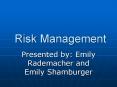Risk Management PowerPoint PPT Presentation