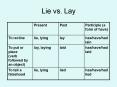 Lie vs. Lay PowerPoint PPT Presentation