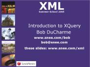 Introduction to XQuery