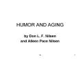 HUMOR AND AGING PowerPoint PPT Presentation