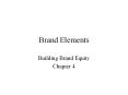 Brand Elements PowerPoint PPT Presentation