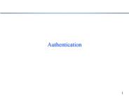 Authentication