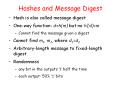 Hashes and Message Digest PowerPoint PPT Presentation