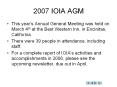 2007 IOIA AGM PowerPoint PPT Presentation