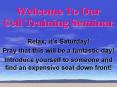 Welcome To Our Cell Training Seminar PowerPoint PPT Presentation