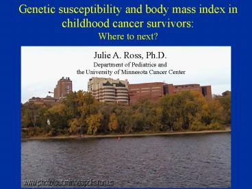 Genetic susceptibility and body mass index in childhood cancer survivors: