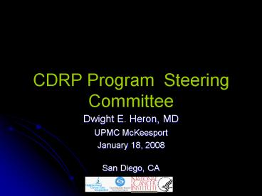 CDRP Program Steering Committee