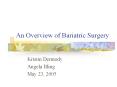 An Overview of Bariatric Surgery PowerPoint PPT Presentation