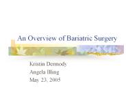 An Overview of Bariatric Surgery