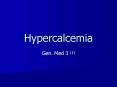 Hypercalcemia PowerPoint PPT Presentation