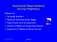 Nutritional Requirements During Pregnancy PowerPoint PPT Presentation