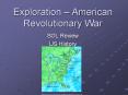 Exploration American Revolutionary War PowerPoint PPT Presentation