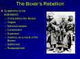 The Boxers Rebellion PowerPoint PPT Presentation