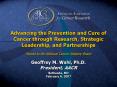 Advancing the Prevention and Cure of Cancer through Research, Strategic Leadership, and Partnerships PowerPoint PPT Presentation