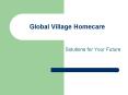 Global Village Homecare PowerPoint PPT Presentation