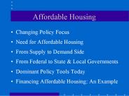 Affordable Housing