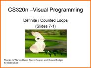 CS320n Visual Programming