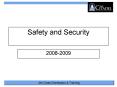 Safety and Security PowerPoint PPT Presentation