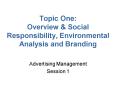 Topic One: Overview PowerPoint PPT Presentation