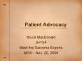 Patient Advocacy PowerPoint PPT Presentation
