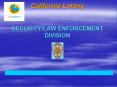 California Lottery SECURITYLAW ENFORCEMENT DIVISION PowerPoint PPT Presentation