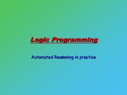Logic Programming