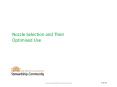Nozzle Selection and Their Optimised Use PowerPoint PPT Presentation