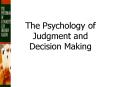 The Psychology of Judgment and Decision Making PowerPoint PPT Presentation