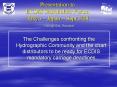 The Challenges confronting the Hydrographic Community and the chart distributors to be ready for ECD PowerPoint PPT Presentation