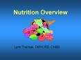 Nutrition Overview PowerPoint PPT Presentation