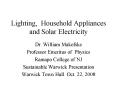 Lighting, Household Appliances and Solar Electricity PowerPoint PPT Presentation