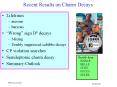 Recent Results on Charm Decays PowerPoint PPT Presentation