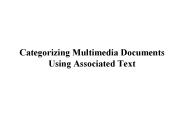 Categorizing Multimedia Documents Using Associated Text