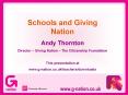 Schools and Giving Nation PowerPoint PPT Presentation