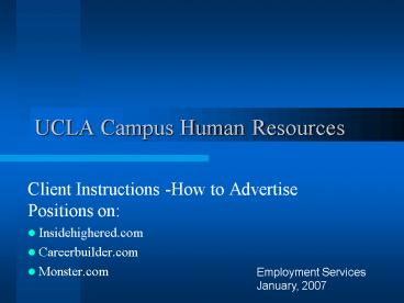 UCLA Campus Human Resources